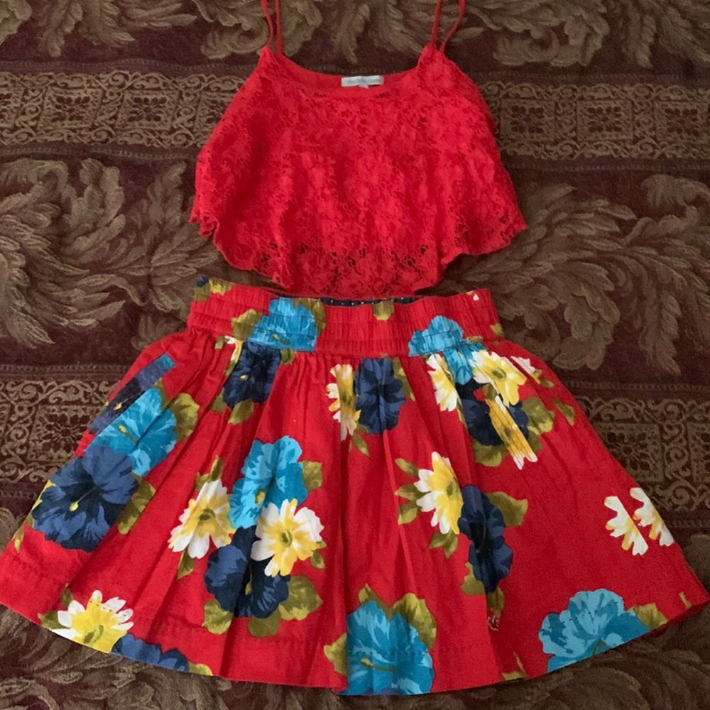 Hollister small skirt with Charlotte Russe  medium
